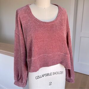 Project Social super soft, oversized, cropped front Sweater, XS